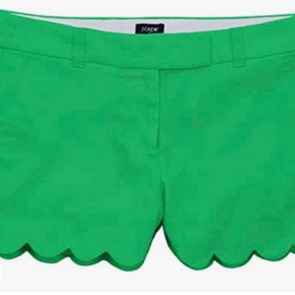 NWT J.Crew 4” Linen-Cotton Scalloped Hem Short Sz 4 L2142 - Picture 4 of 8